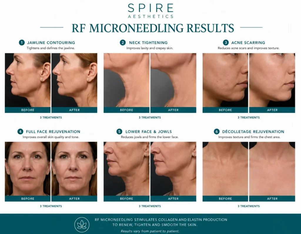 RF Microneedling Skin tightening Oadby results