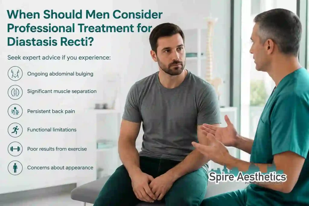 When Should Men Consider Professional Treatment for Diastasis Recti Oadby?