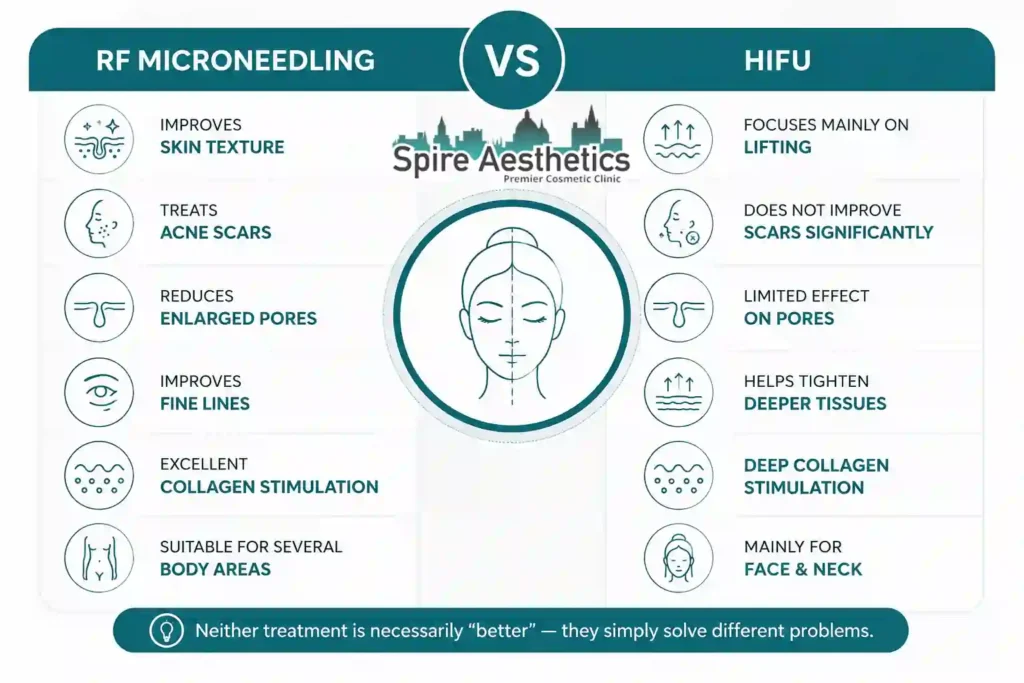 RF Microneedling vs HIFU: Which Treatment Gives Better Results Oadby?